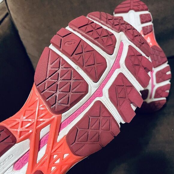 ASICS GEL Kayano 22 Womens Running Shoes Pink Rust Red Size 7 US 38 EUR Medium - Picture 10 of 11